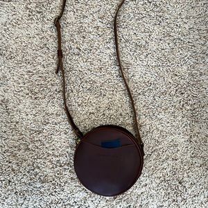 Portland Leather Goods Small Circle Bag Cognac New